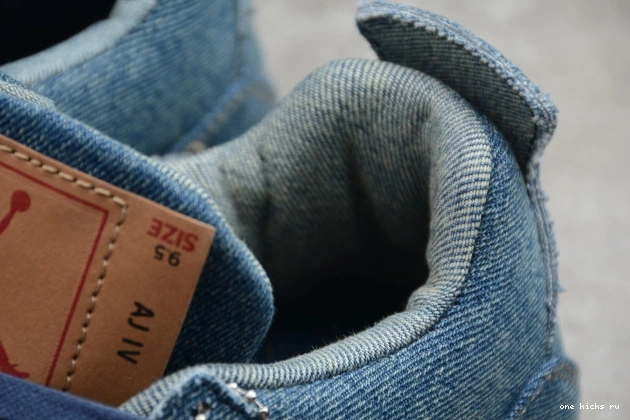 Rep Onekick Denim Jordan 4 Nike AO2571-401 Levi's Air x 0810